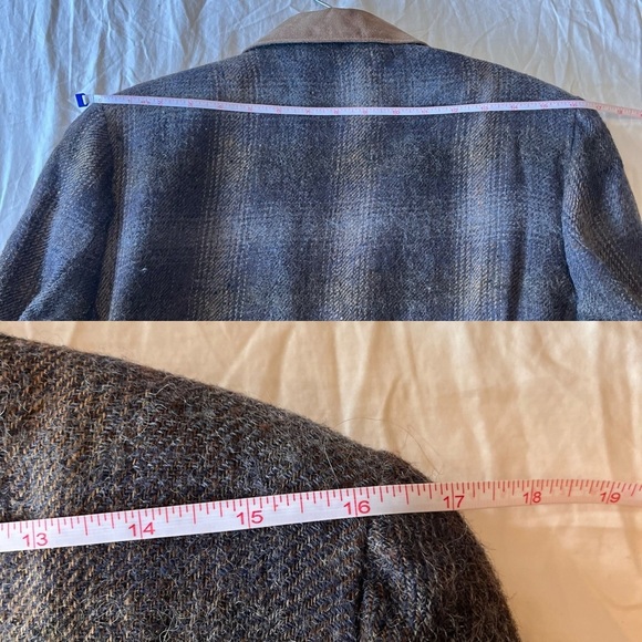 Vintage 90s Daniel Hechter Wool Blazer with Suede Collar 8 - Picture 12 of 16